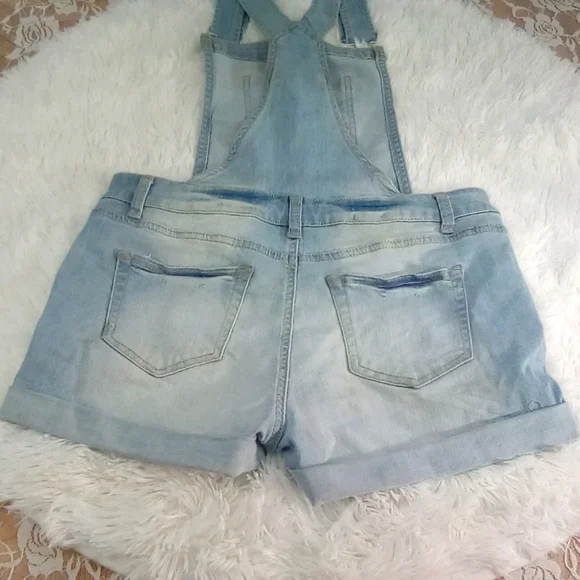 Wax Jean Distressed Shortall, Size M - Picture 5 of 7